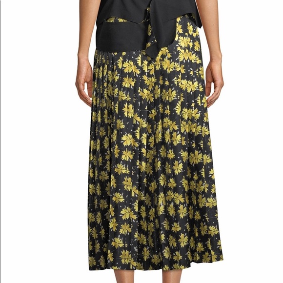 Derek Lam black Floral midi Dress size 4 - Picture 2 of 10